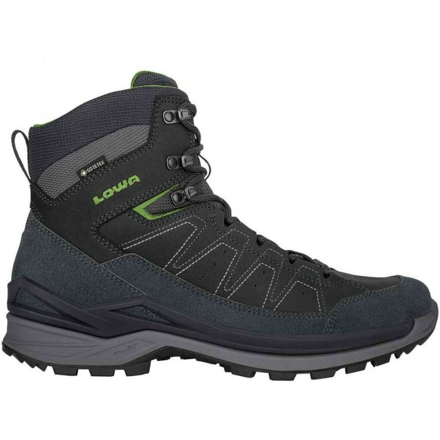 Lowa Outdoor * | Toro Evo Gtx Mid Trekking Shoe Dark Grey/Green Lowa Hot Sell