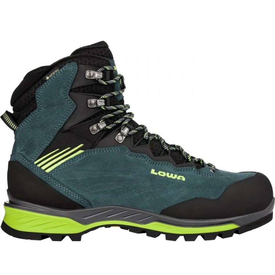 Lowa Outdoor * | Cadin Ii Gtx Mid Mountaineering Shoes Steel Blue/Lime Lowa Clearance Cale