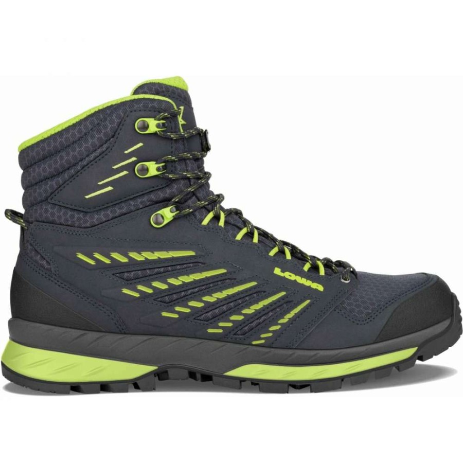 Lowa Outdoor * | Trek Evo Gtx Mid Trekking Shoes Navy/Lime Lowa Outlet