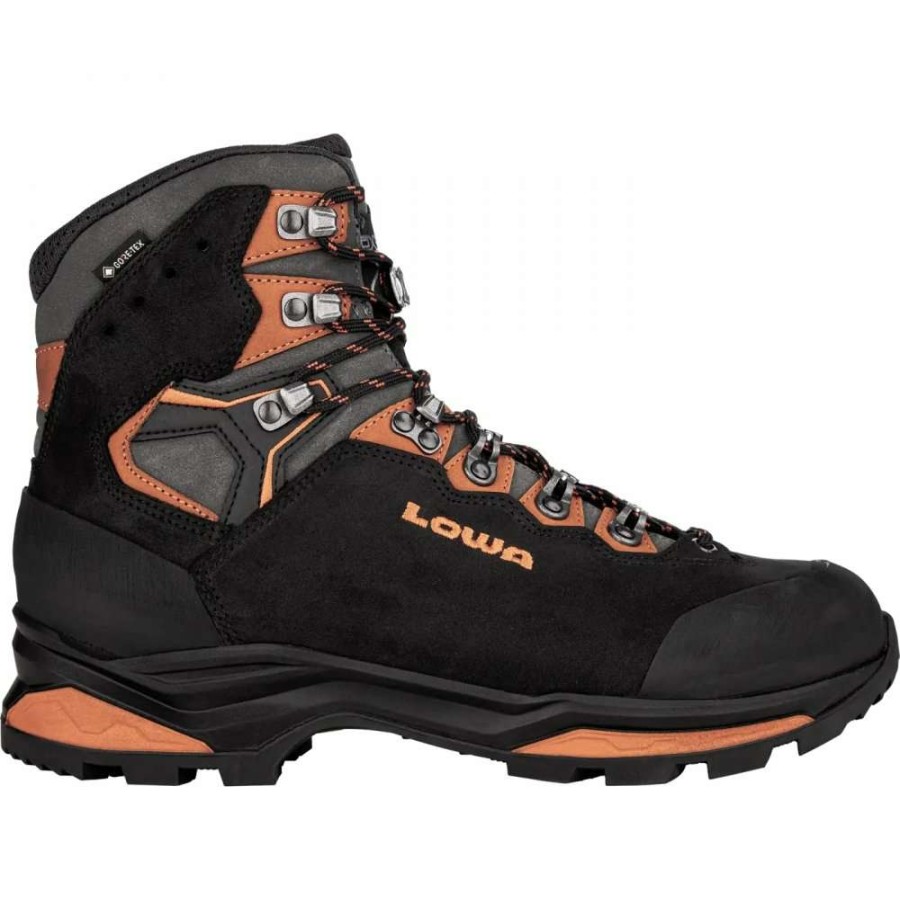 Lowa Outdoor * | Camino Evo Gtx Wide Trekking Shoes Black/Orange Lowa Bargain Sale