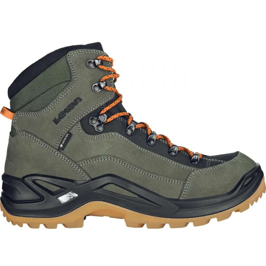 Lowa Outdoor * | Renegade Gtx Mid Mountaineering Shoes Forest/Orange Lowa Discount