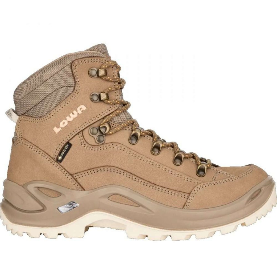 Lowa Outdoor * | Renegade Gtx Mid Ws Women'S Mountaineering Shoes Sand/Aprikose Lowa Special Price