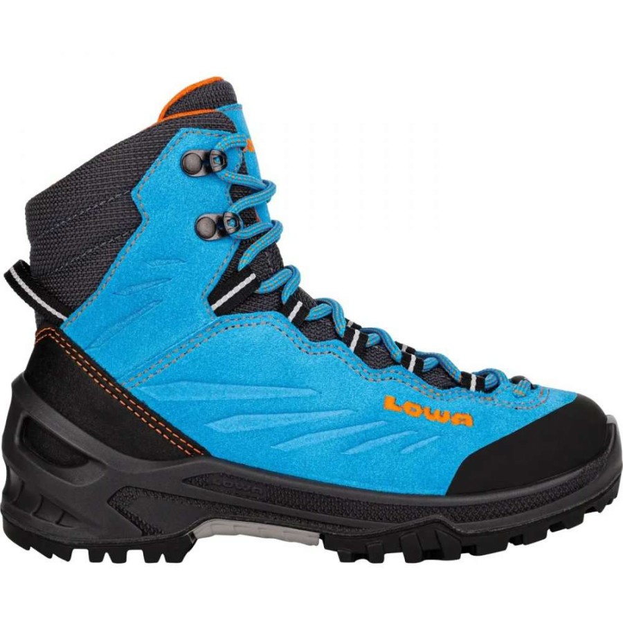 Lowa Outdoor * | Cadin Gtx Mid Junior Kids Shoes Turquoise/Flame (Size 36-40) Lowa Bargain Sale