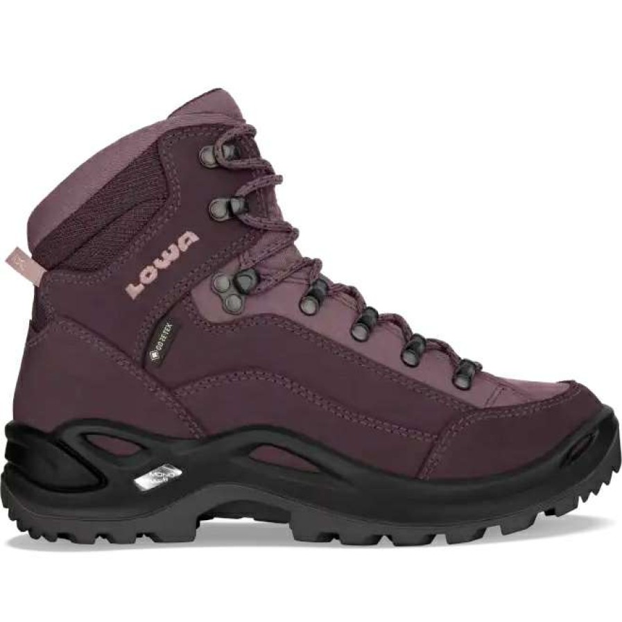 Lowa Outdoor * | Renegade Gtx Mid Ws Women'S Mountaineering Shoes Prune/Mauve Lowa Sale