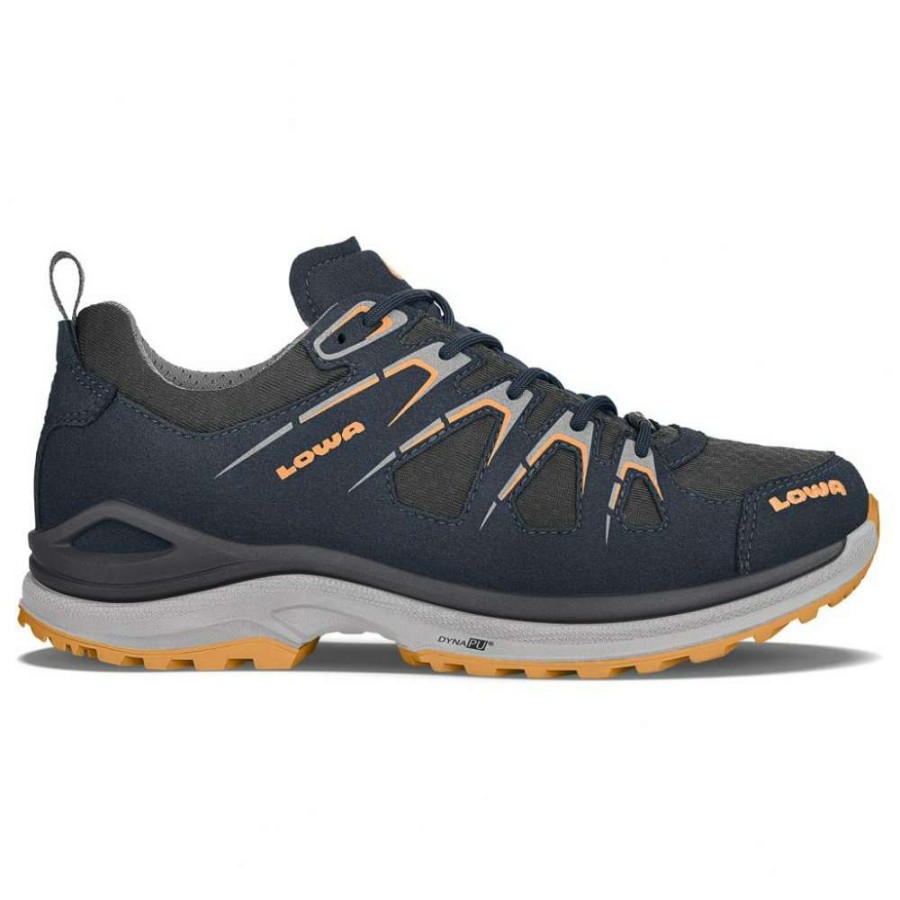 Lowa Running * | Innox Evo Gtx Lo Ws Women'S Shoes Steel Blue/Mandarin Lowa Hot Sell