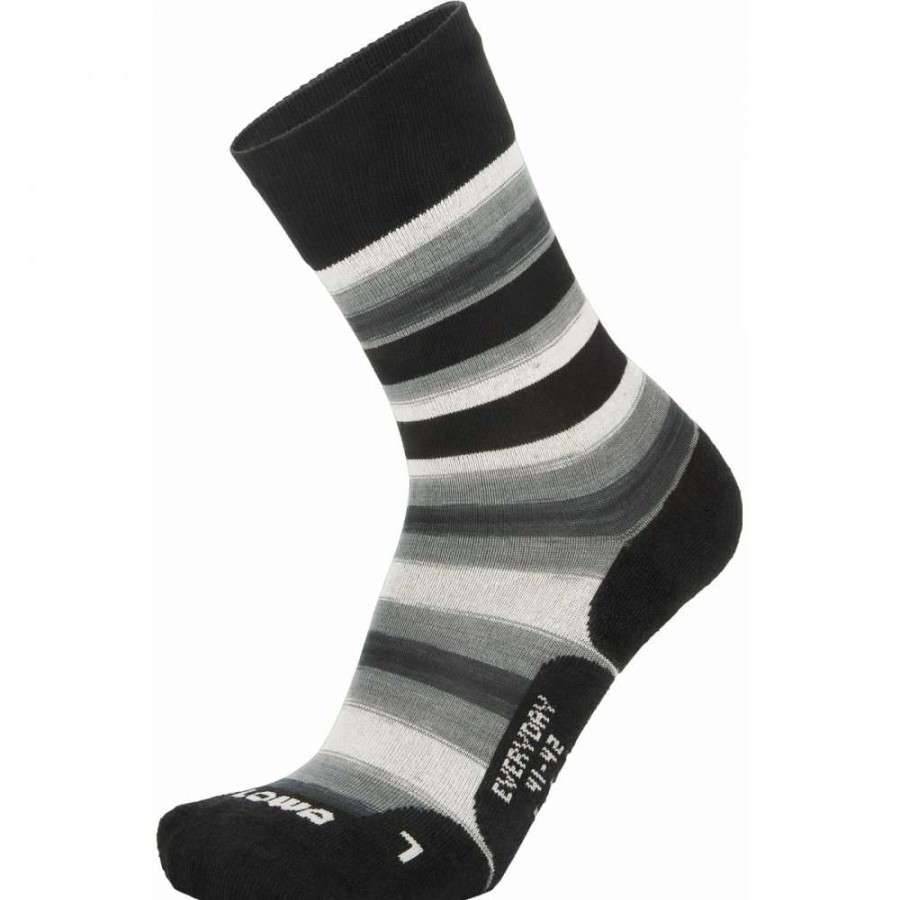 Lowa Outdoor * | Everyday Socks Grey/Black Striped Lowa Sale Online