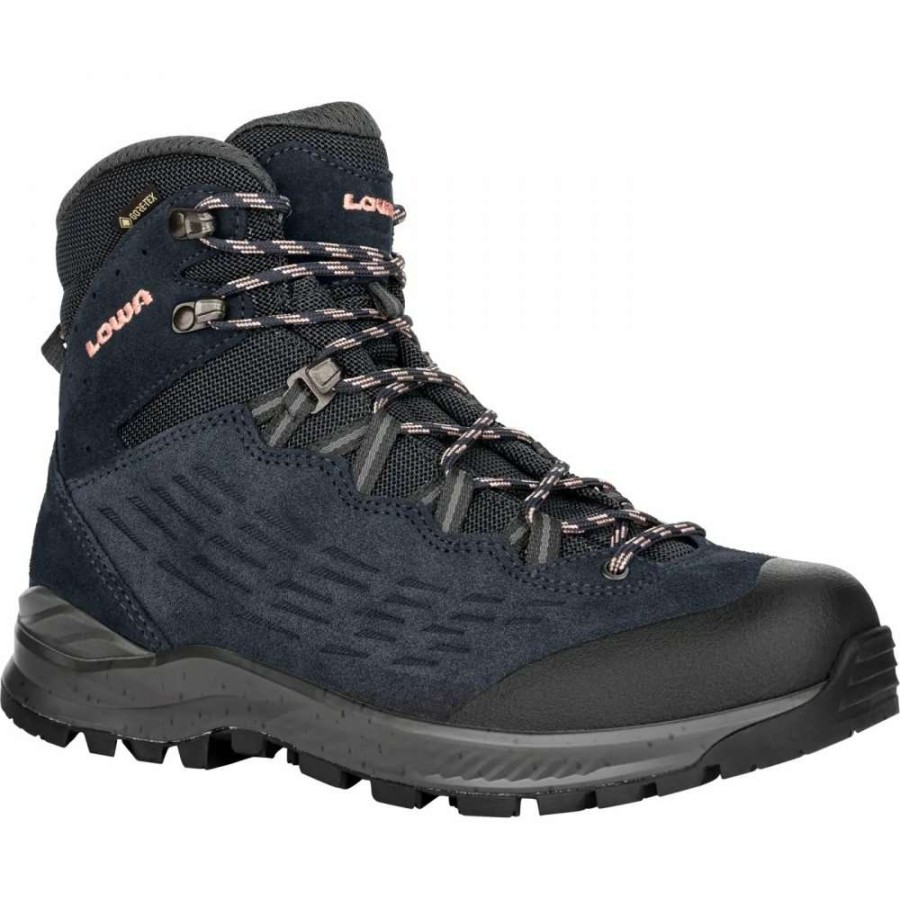 Lowa Outdoor * | Explorer Gtx Mid Wide Ws Women'S Shoe Navy/Rose Lowa Special Offer