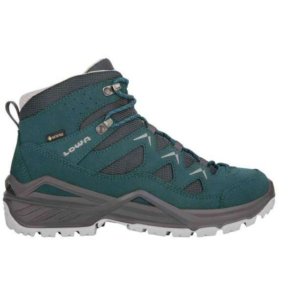 Lowa Outdoor * | Sirkos Evo Gtx Mid Ws Women'S Shoe Petrol/Silver Lowa Shop