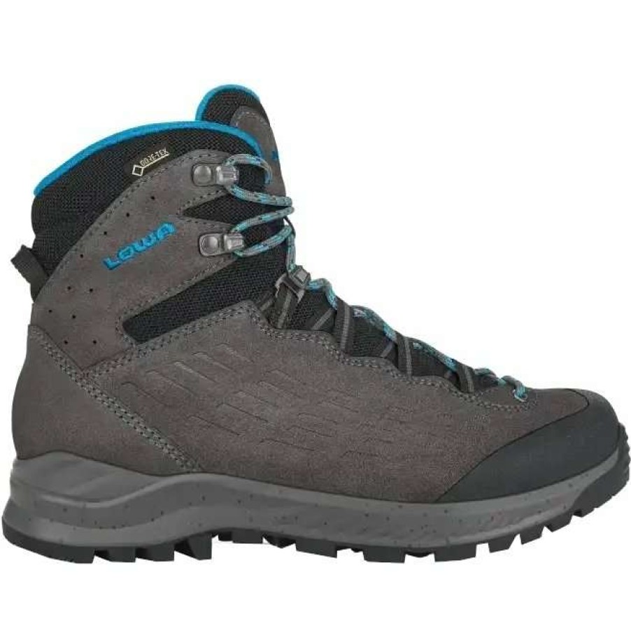 Lowa Outdoor * | Explorer Gtx Mid Ws Women'S Shoe Anthracite/Turquoise Lowa Super Specials